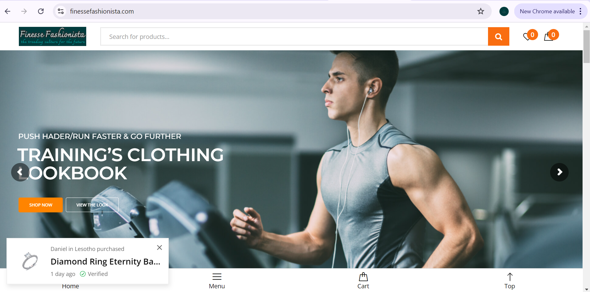 Finesse Fashionista store sample