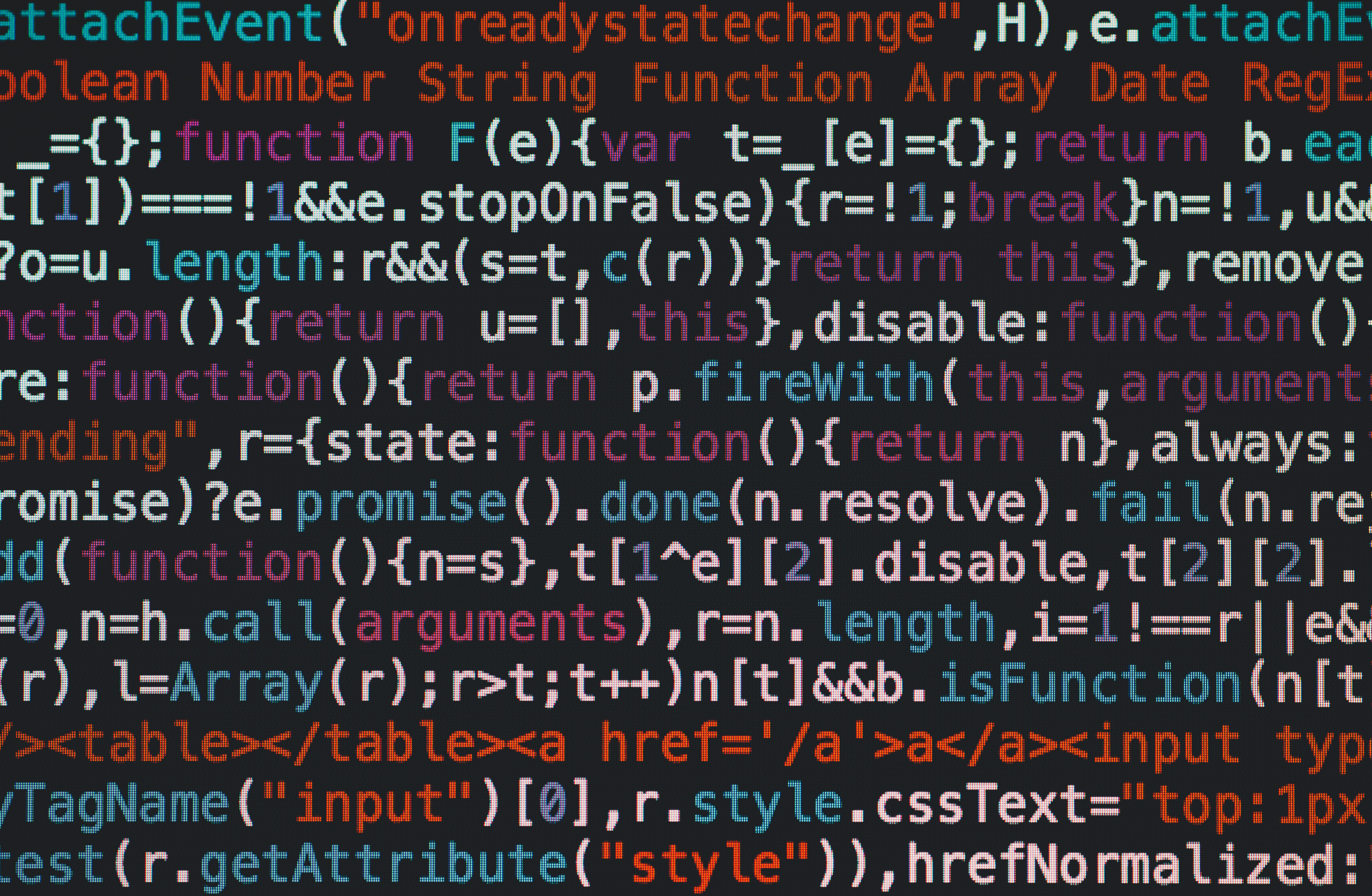 Programming code stock photo
