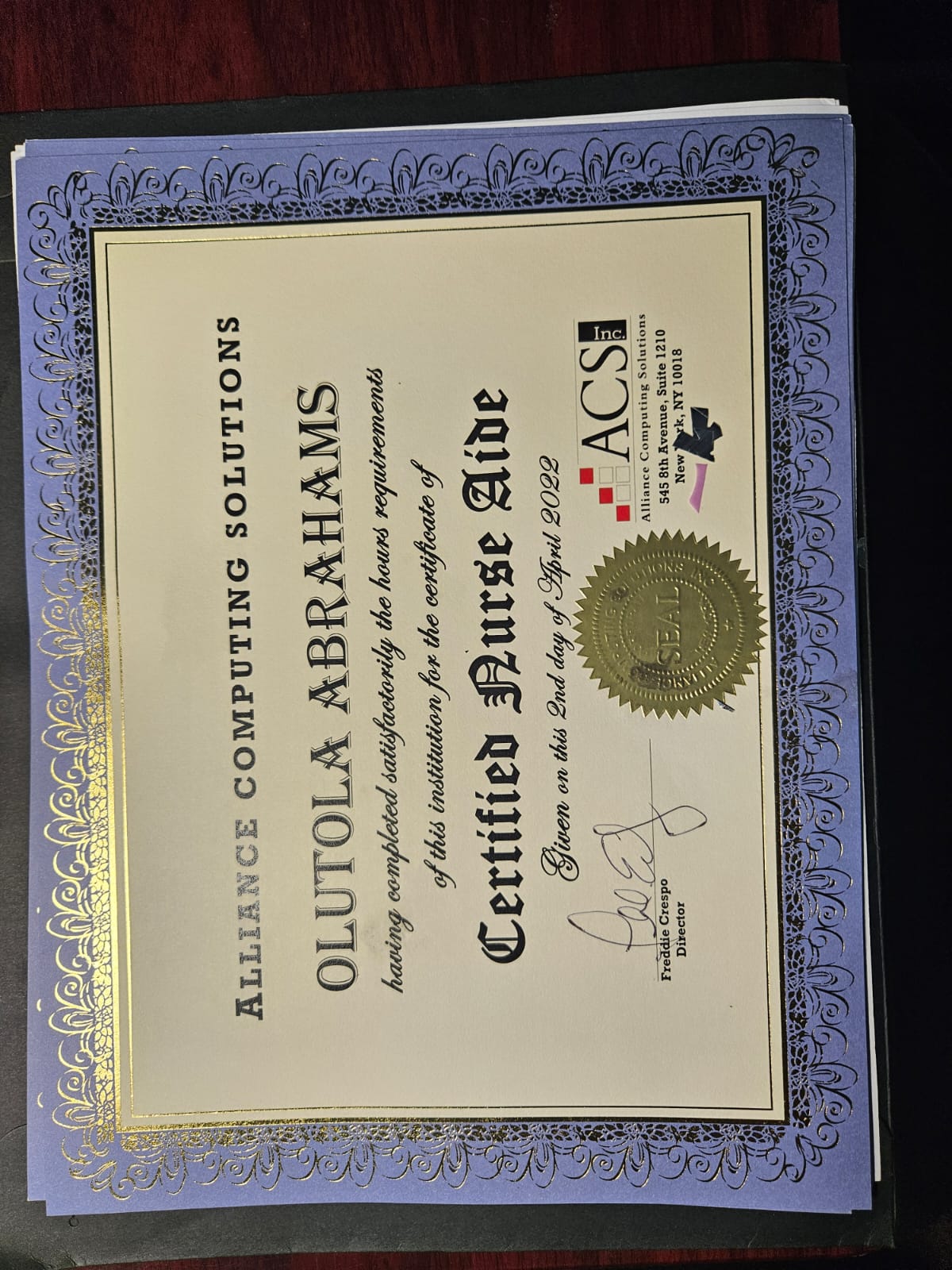 Tola Abrahams casual photo